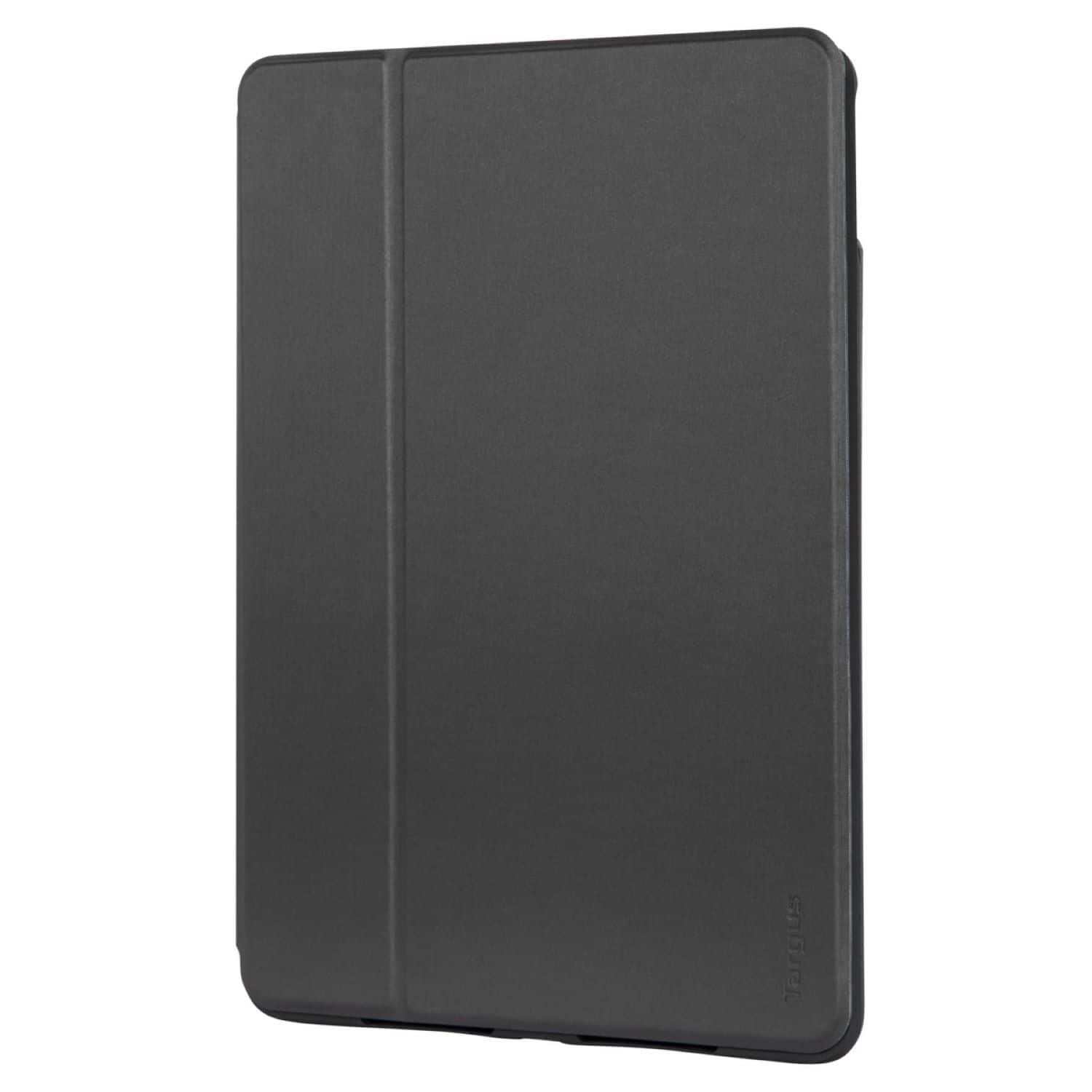 Left. Targus - Click-In Rotating Case for iPad (9th/8th/7th gen.) 10.2-inch, iPad Air 10.5-inch, and iPad Pro 10.5-inch - Black.