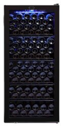 Whynter - 124-Bottle Wine Refrigerator - Black - Front_Zoom