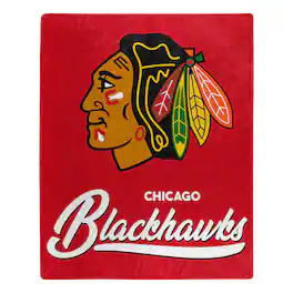 Northwest - Chicago Blackhawks 50" x 60" Signature Raschel Plush Throw Blanket - Multicolor