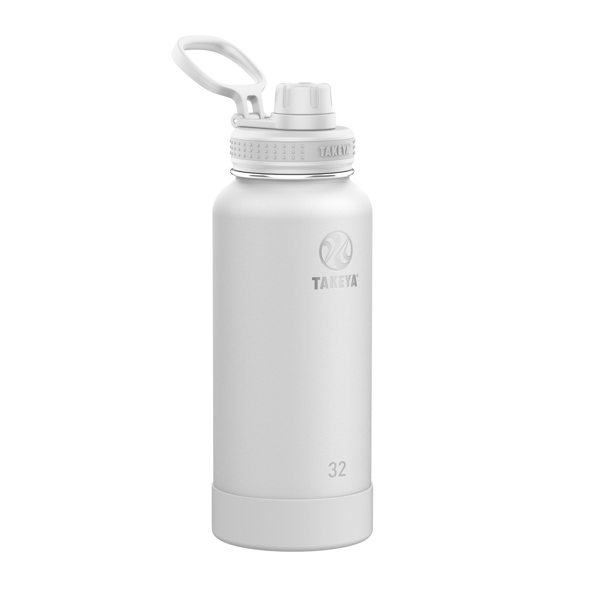 Angle. Takeya - Actives 32oz Spout Bottle - Arctic.