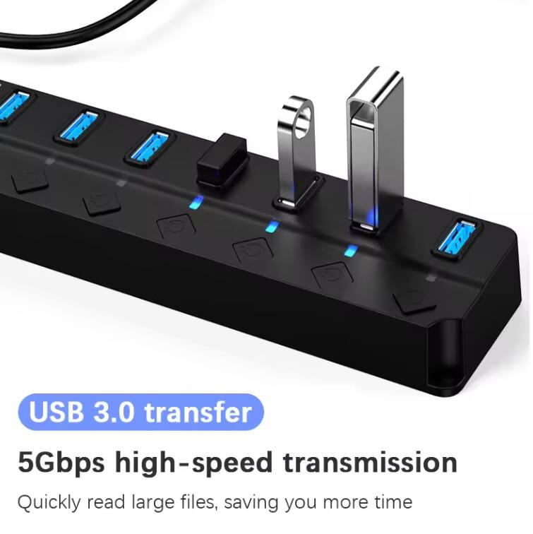 USB 3.0 transfer  
5Gbps high-speed transmission  
Quickly read large files, saving you more time