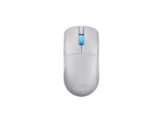 Front. ASUS - ASUS ROG Harpe II Ace Wireless Gaming Mouse (2025) 42K DPI, 8K Polling, 48g, 101hr Battery, Tri-Mode, White - White.