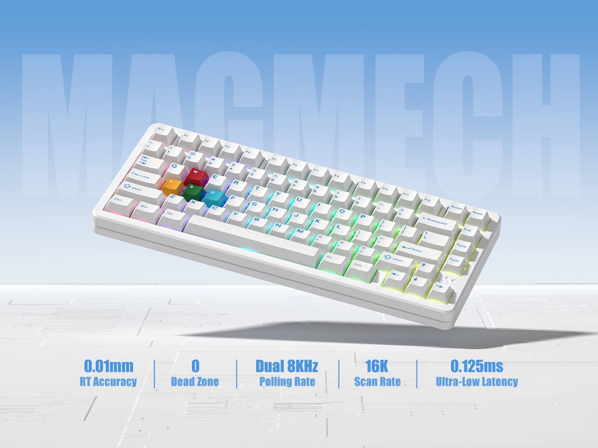 MAGMECH - SAUTa Pas

d 2. a O x W r. a aT a E 4 F - F .4 . 5 T S A Y 7 .. A U er a - - 1 I I .. FA Fn F1 - C a - - I C H - - MANDY -.. V O Na J P E - K E ckace N L . M 1 Ewa . - a .. - 7  Pant CADA 1 SEUTT ~a Ewe

0.01mm RT Accuracy
Dead Zone
Dual 8KHz Polling Rate
16K Scan Rate
0.125ms Ultra-Low Latency