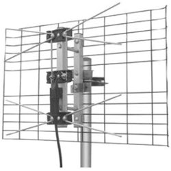 Eagle Aspen - DIRECTV 2-Bay UHF Antenna - Black - Front_Zoom