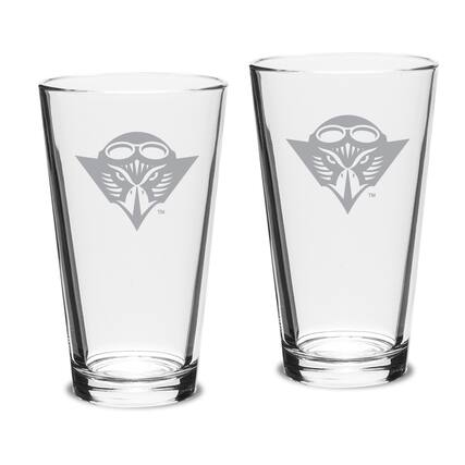 Front. Jardine - Tennessee-Martin Skyhawks 16oz. Two-Piece Classic Pub Glass Set - Multicolor.