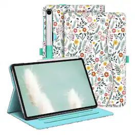 Kitcheniva - Multi-Angle Viewing Stand Case For Samsung Galaxy Tab S10 Lite/ Tab S10 FE Spring Bloom - Multicolor