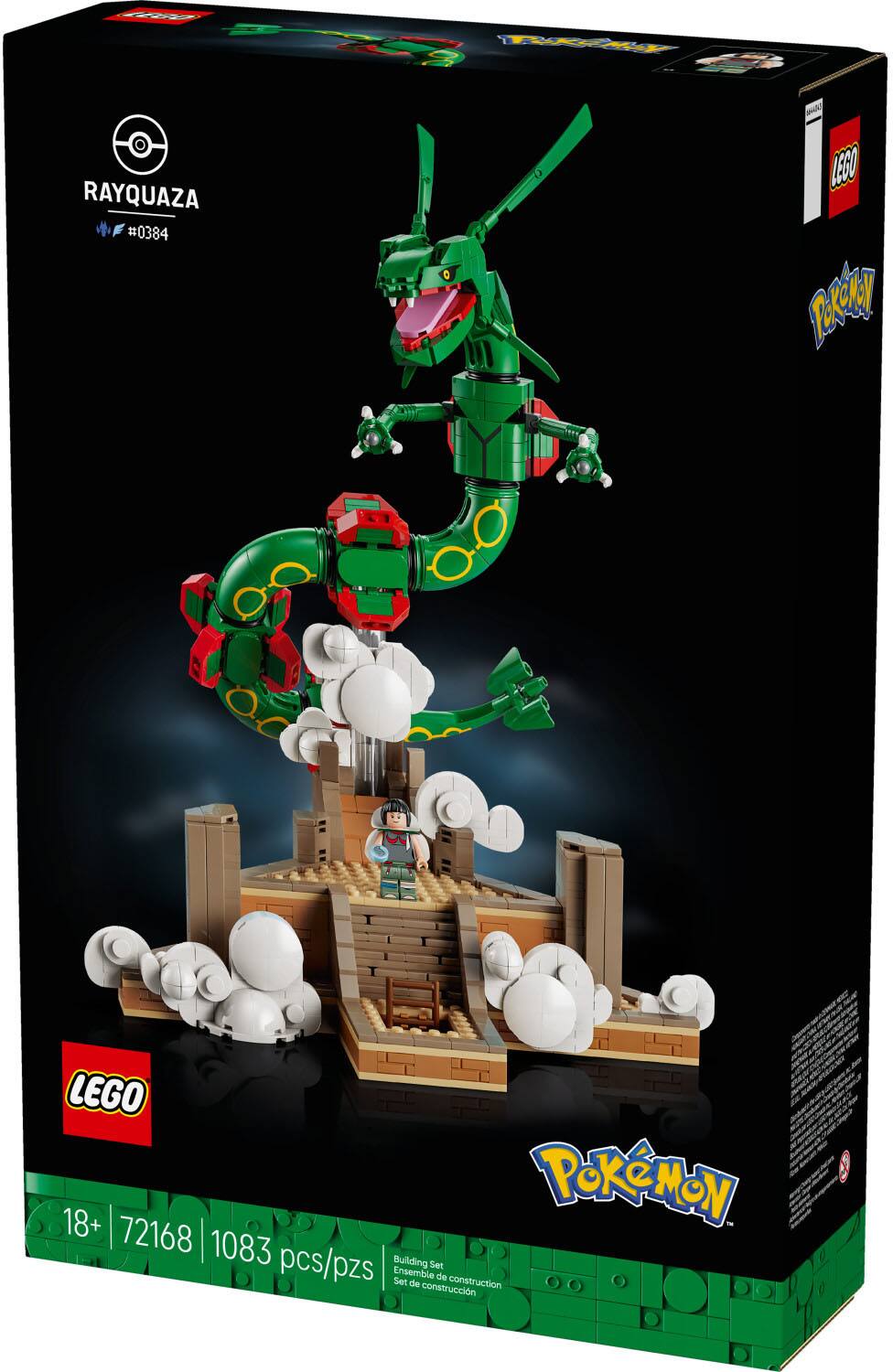 RAYQUAZA #0384 0 1890 F LEGO 18+ POKEMON 72168 | 1083 pcs/pzs Building Set Ensemble de Set de construction construccin