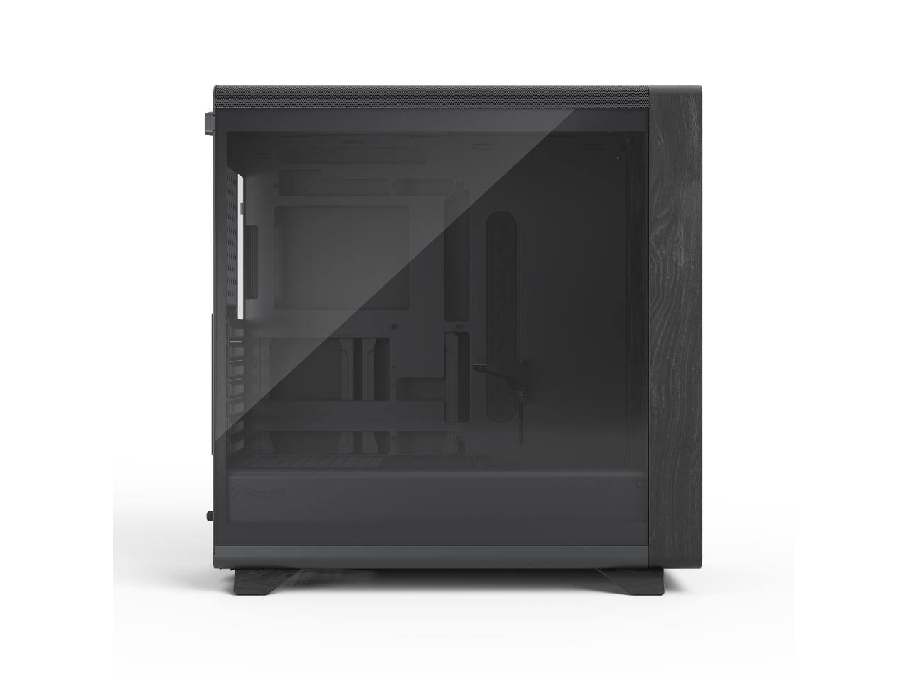 Alt View 2. Fractal Design - Fractal Design Summit Ambience Blackout TG Blackened Oak PC Case - ARGB Gen II, 3x Momentum 14 Fans, ATX/E-ATX/mATX/ITX - Black.