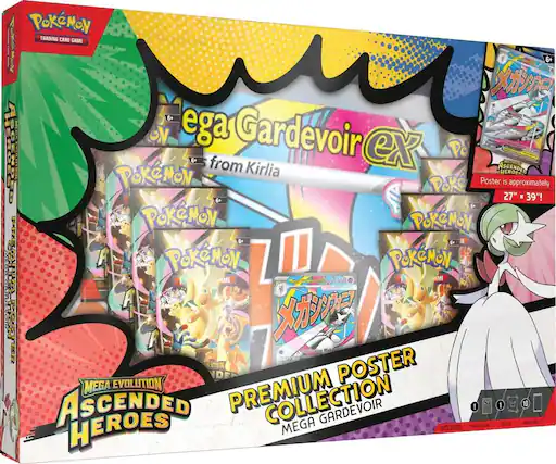 Pokémon Trading Card Game 6+ e 6+ Spend Imel Toruuc On ega Gardevoir ex 4F Heroes Pokémon 6+ from Kirlia Poke Poster Ascended Heroe is approximately 27" x 39"! 6+ E PokeMoy 6* & IE Cole I PokeMoy Pokémon AME 360 Me HagahShorass A Ros T0 Evolution VDE Poster Mega Premium Ascended Collection Mega Gardevoir 1 1 10 Heroes Includes: