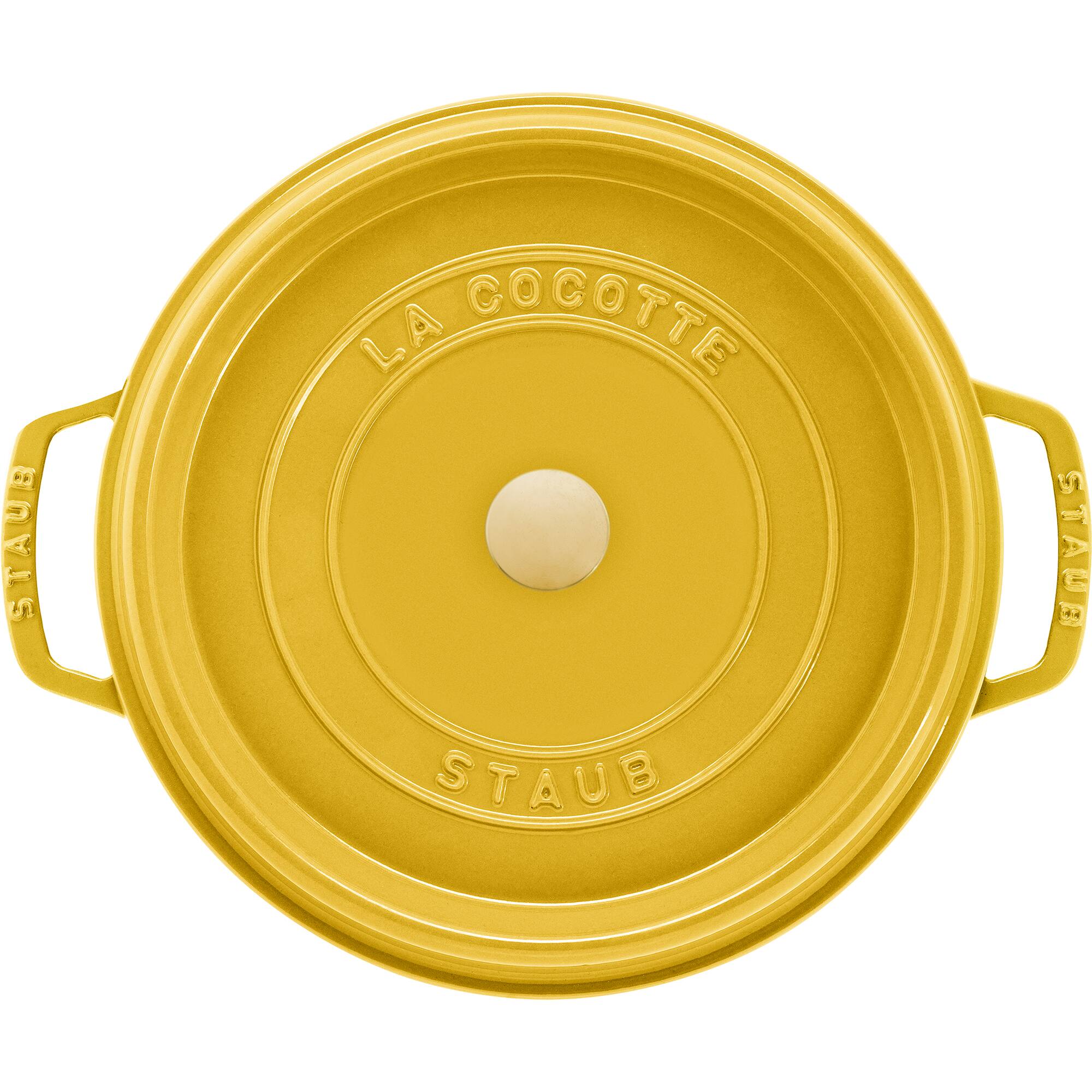 Staub Cast Iron Round Cocotte, Dutch Oven, 7 quart, serves 7 8