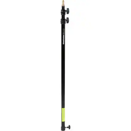 Front. Manfrotto - Manfrotto Baby Stand Extension for Lightstands, variable 35" to 92", 5/8" Stud w/1/4"-20 Tip, Black Anodized (#3369).
