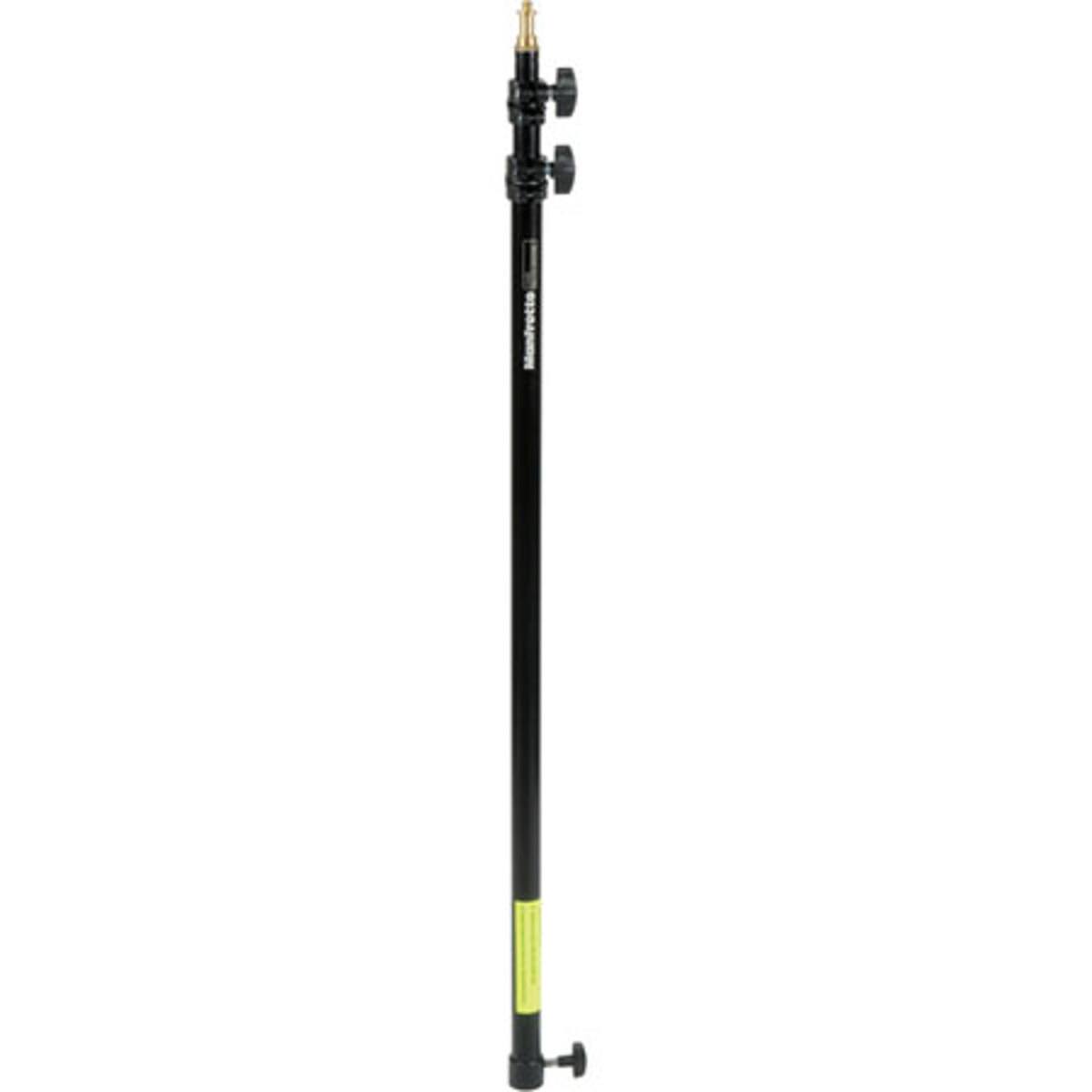 Front. Manfrotto - Manfrotto Baby Stand Extension for Lightstands, variable 35" to 92", 5/8" Stud w/1/4"-20 Tip, Black Anodized (#3369).