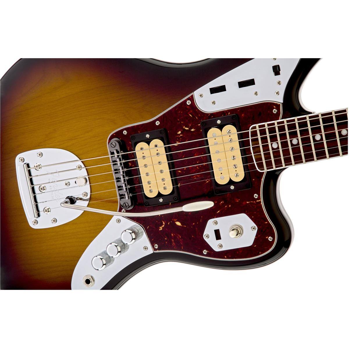 Alt View 2. Fender - Fender Artist Series Kurt Cobain Jaguar Electric Guitar, Rosewood Fingerboard, 3-Color Sunburst.