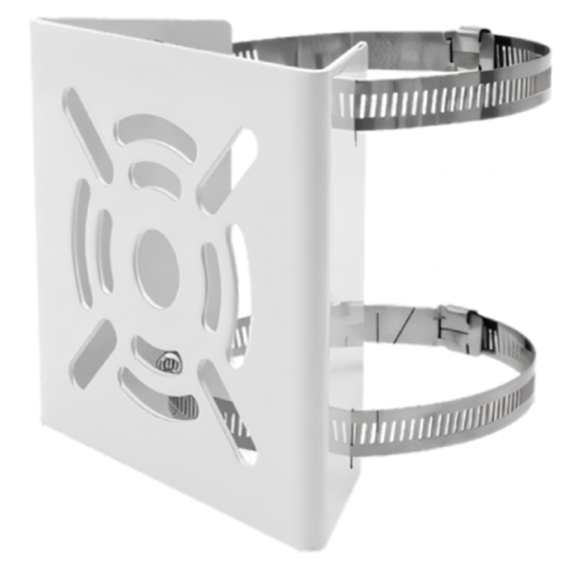 Left. Swann - Pole Mount for Security Cameras - White.