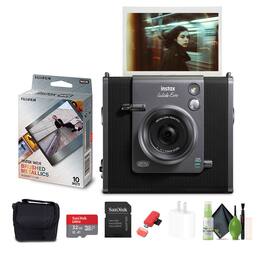 Fujifilm - Instax Wide Evo Hybrid Instant Film Camera + Brushed Metallics Film