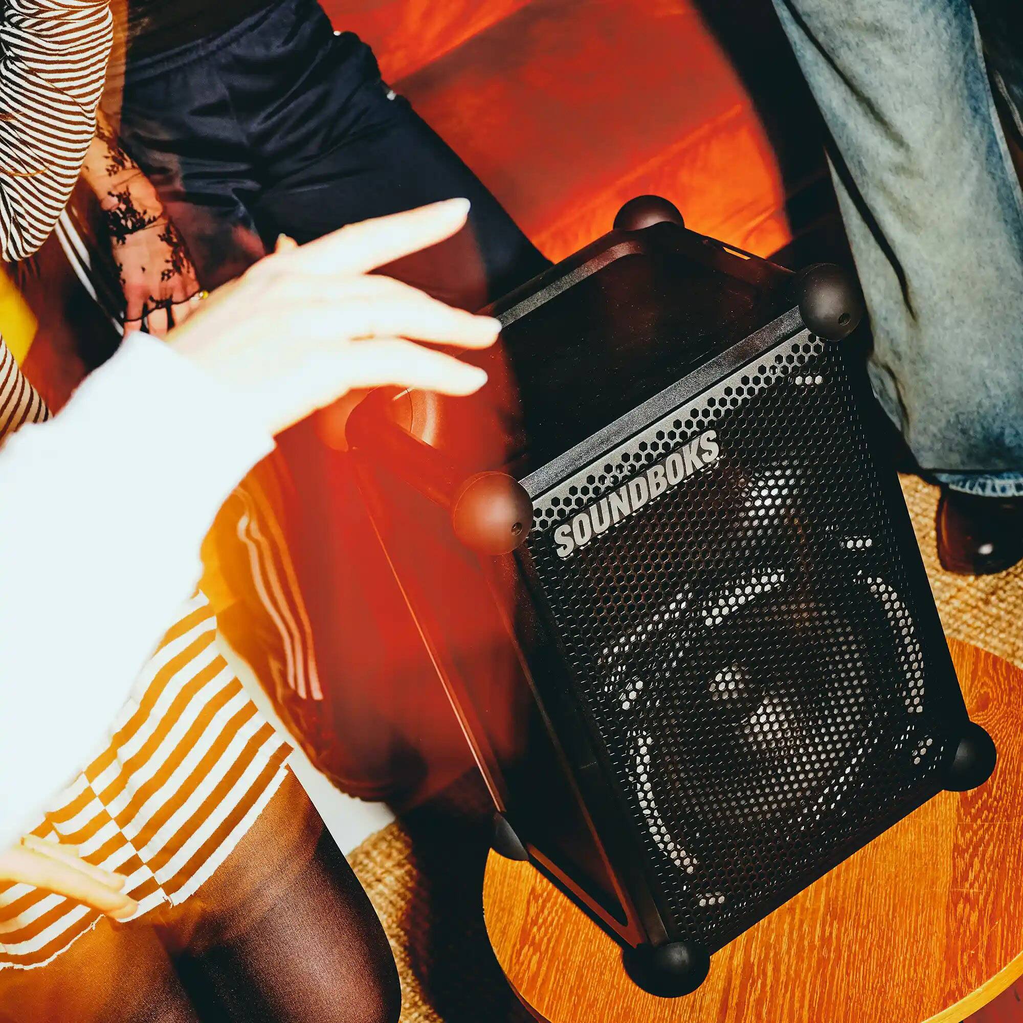 Alt View 11. SOUNDBOKS - Soundboks Mix - Indoor & Outdoor Battery Powered Bluetooth Party Speaker - Black.