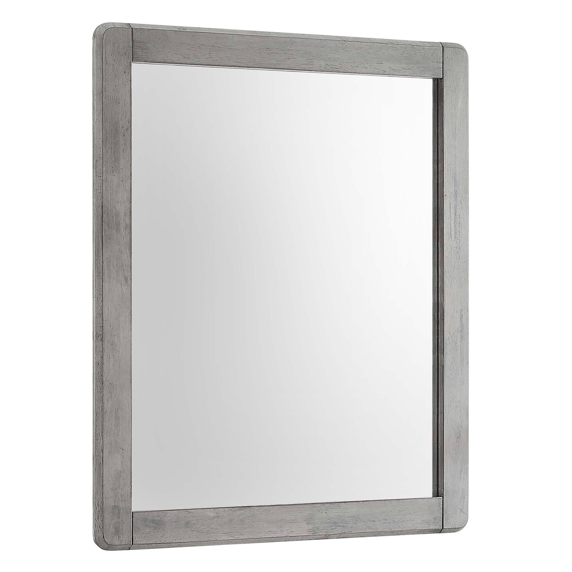 Angle. Modway - Georgia Wood Mirror by Modway - Gray.