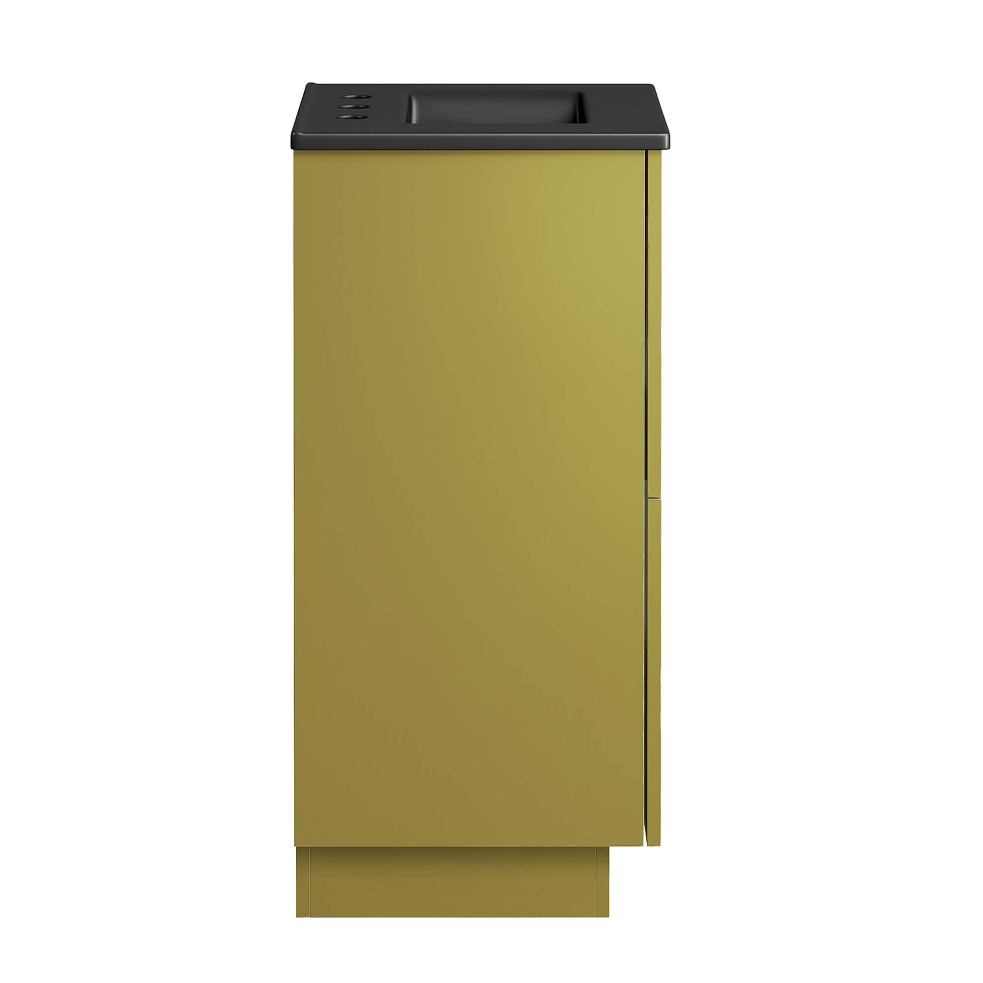 Alt View 2. Modway - Quantum Bathroom Vanity Basin Included by Modway - Black Gold.