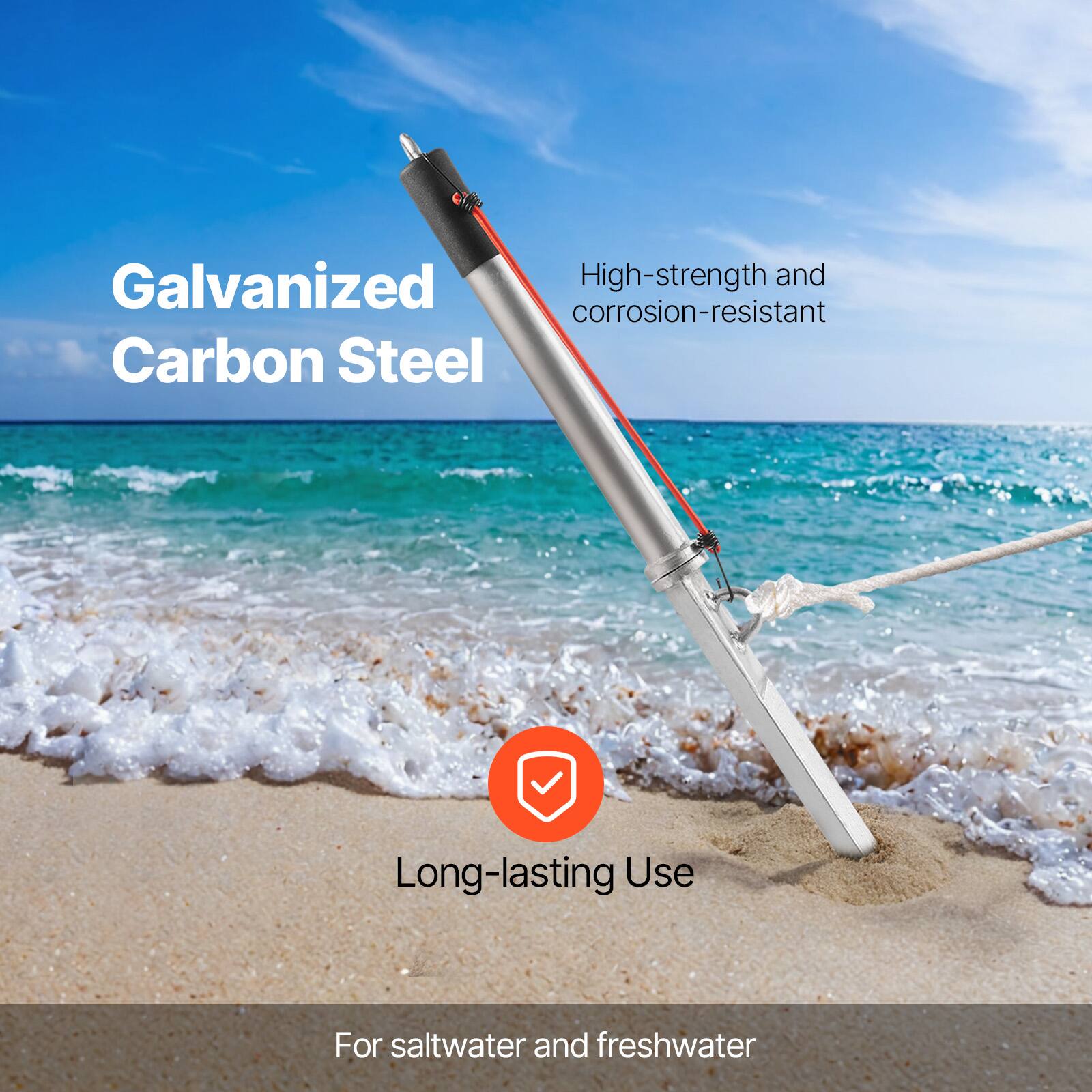 Galvanized High-strength and corrosion-resistant Carbon Steel Long-lasting Use For saltwater and freshwater