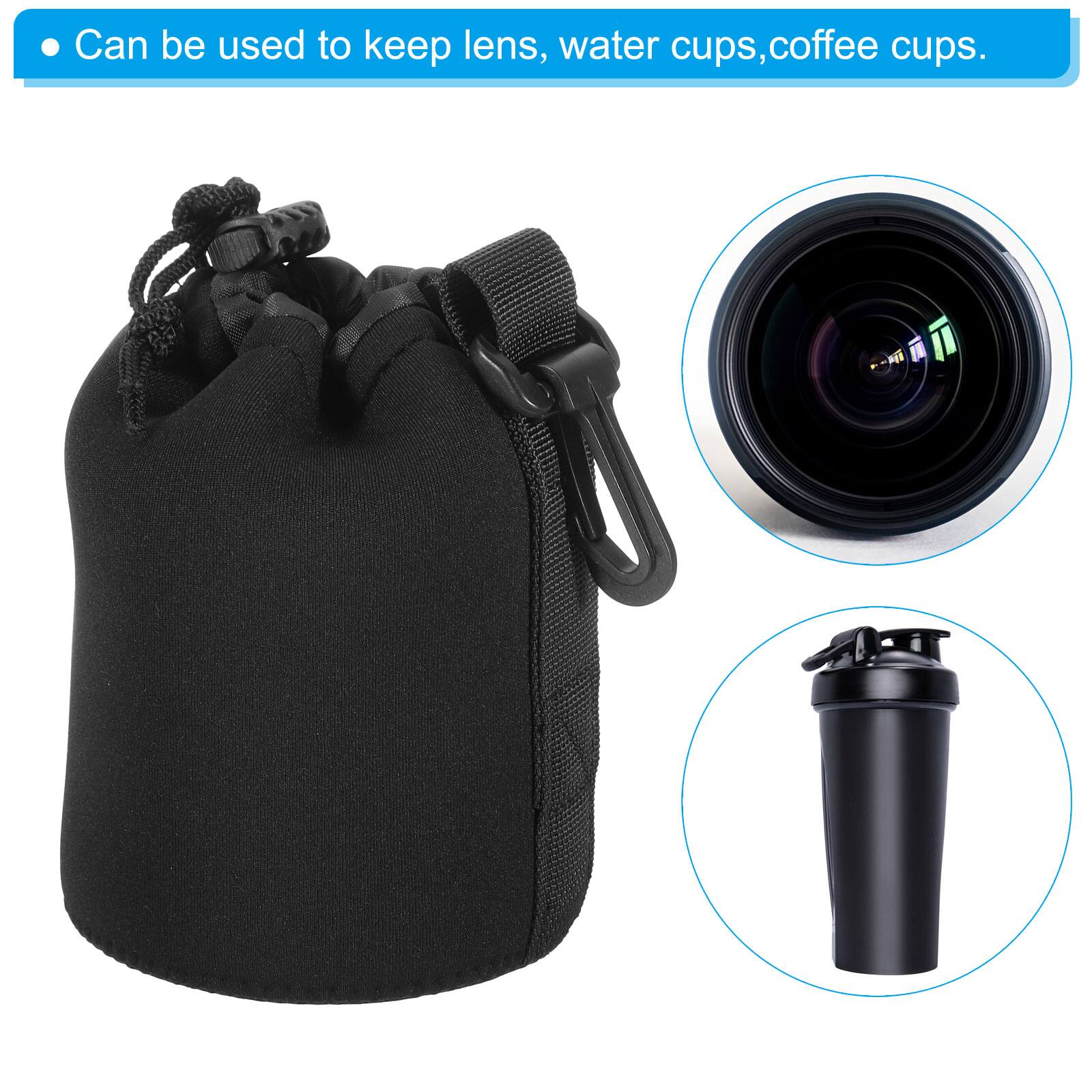 Can be used to keep lens, water cups, coffee cups.