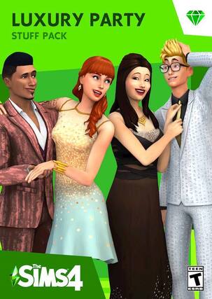 The Sims 4 Luxury Party Stuff Pack - Teen Rated - ESRB - T (Teen 13+)