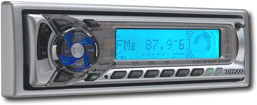 Angle Standard. Kenwood - 50W x 4 Sirius-Ready CD Deck with MP3 Playback and Variable-Color Removable Face.