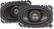Angle. Kenwood - 4" x 6" 2-Way Car Speakers with Polypropylene Cone (Pair) - Black.