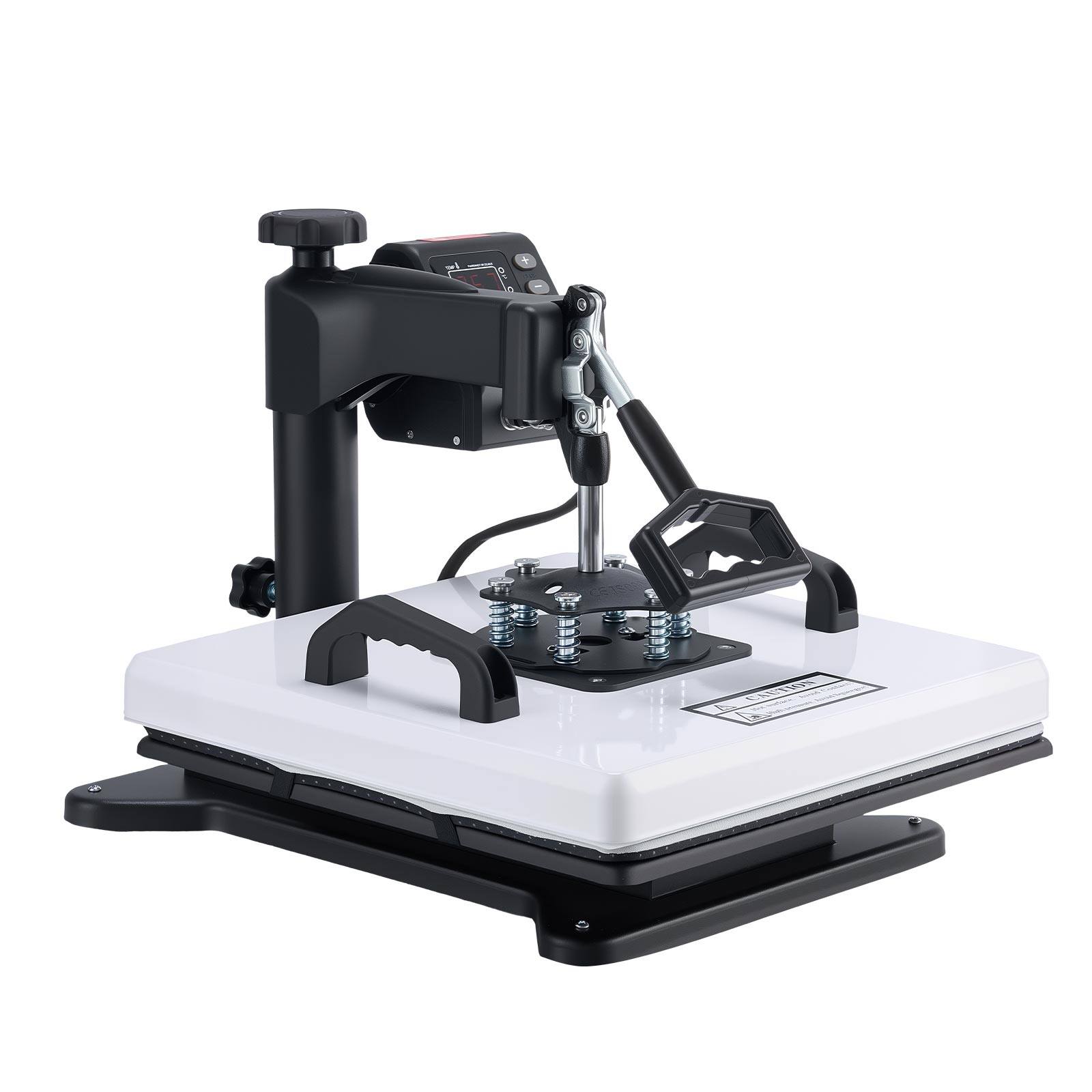 Alt View 5. VEVOR - Heat Press Machine, 15 x 15 in, 8-in-1 Multifunction, 360° Swing Away, Heat Up Fast and Even, Digital Precise Control - Black;White.