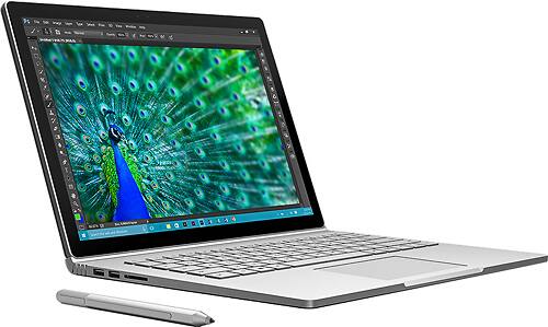 Angle. Microsoft - Surface Book 2-in-1 13.5" Touch-Screen Laptop - Intel Core i7 - 16GB Memory - 512GB Solid State Drive - Silver.