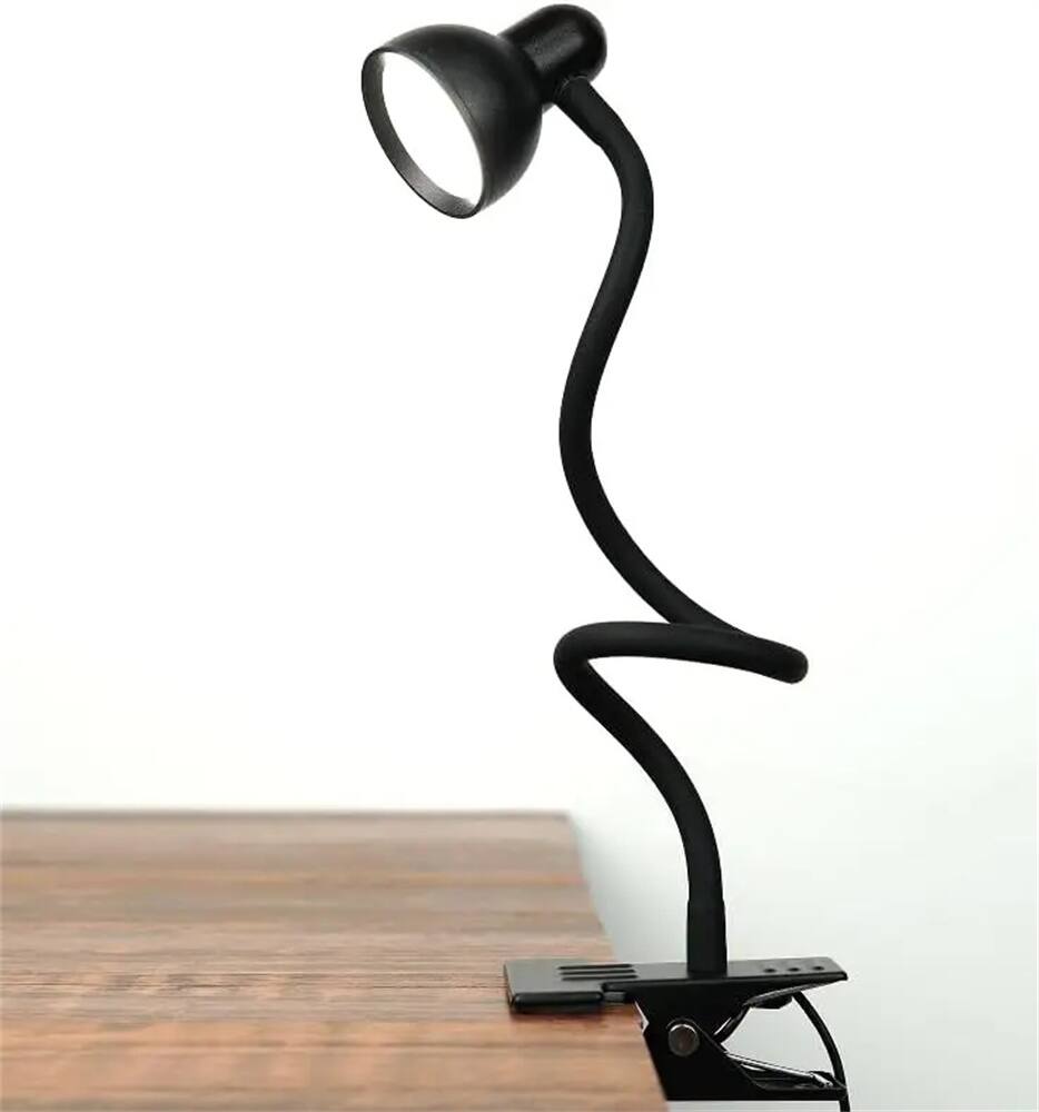 Front. Luckbyte - LED Clip-on Reading Light with 30 Lighting Modes (3 Colors & 10 Brightness), 360° Flexible Gooseneck for Bed & Desk.