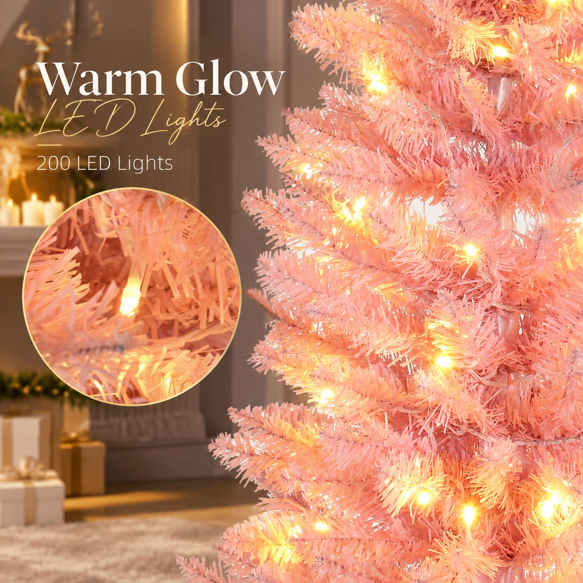 Warm Glow LED Lights  
200 LED Lights