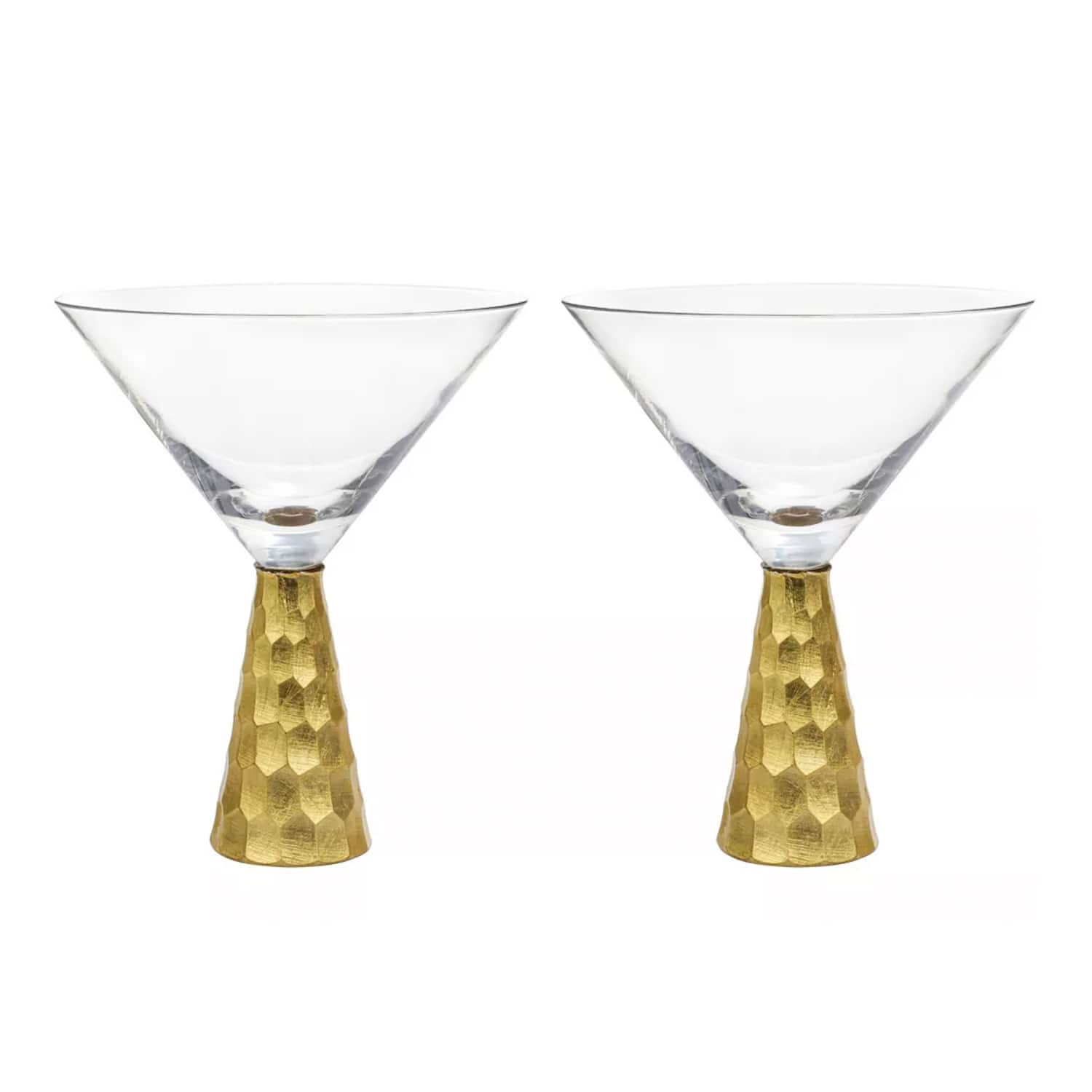 American Atelier - Daphne Martini Glasses, Set of 2 - Gold