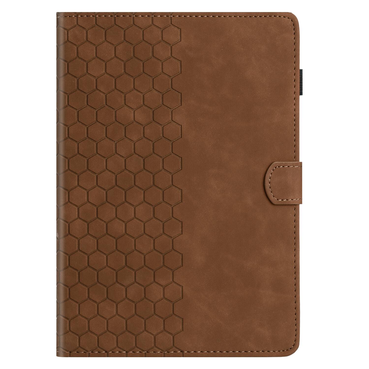Alt View 1. Dteck - Embossed Folio Case for Samsung Galaxy Tab A9+/A9 Plus 2023 with Auto Sleep/Wake,Faux Leather Card Slots Stand Cover - Brown.