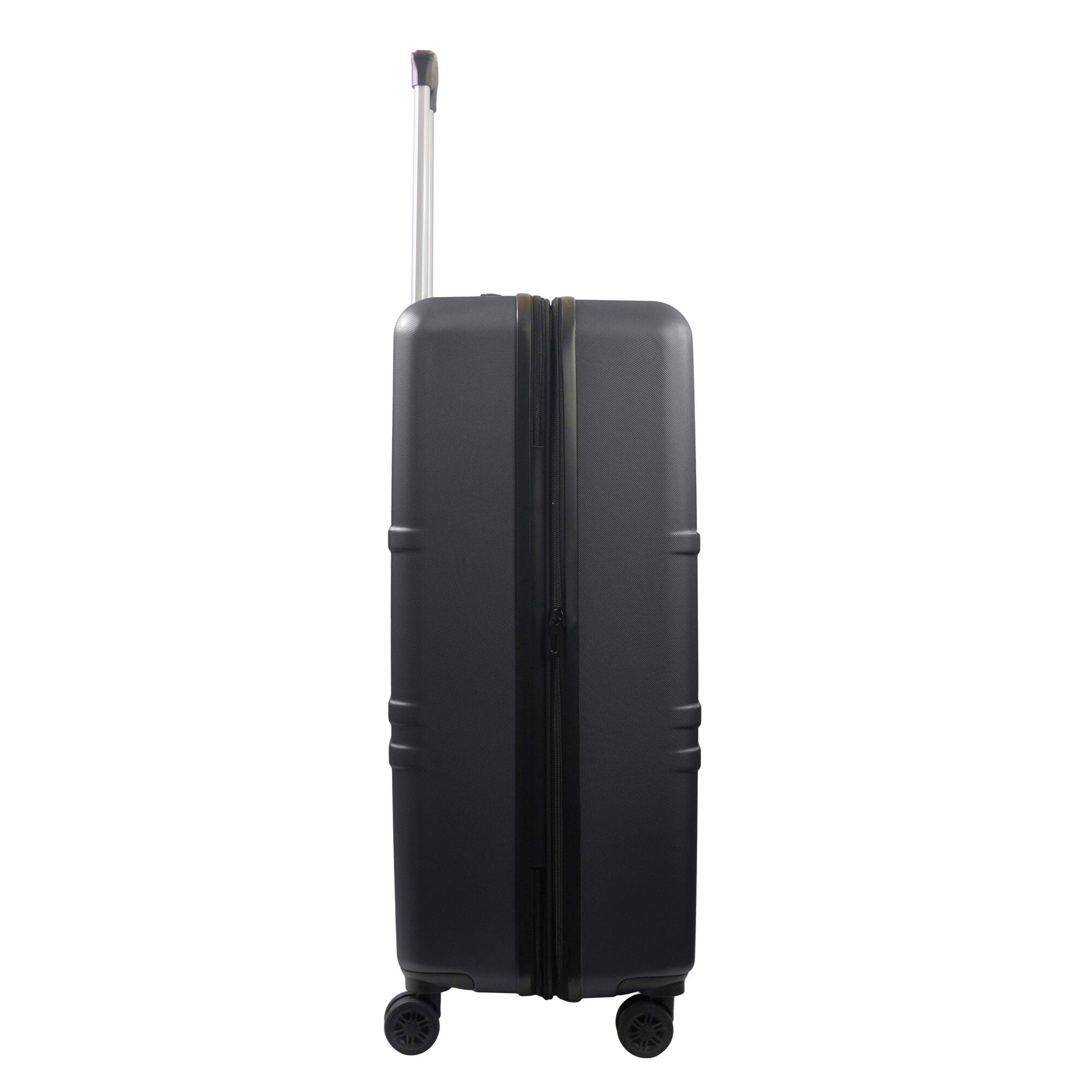 Left. American Dreamliner - 30" Hardside Luggage with Expansion - BLACK.