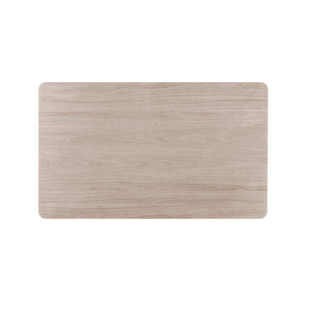 Alt View 1. FurniFact - White Ash 60" Rectangle Wood Dining Table - White.