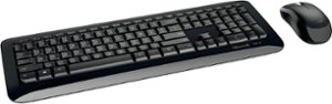 Microsoft - Desktop 850 Full-size Wireless Optical Keyboard and Mouse Bundle - Black - Angle_Zoom