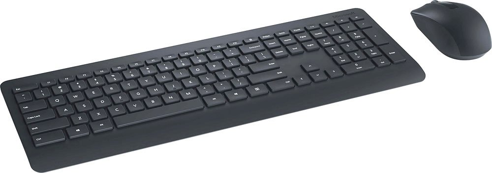 Zoom in on Angle Zoom. Microsoft - Desktop 900 Full-size Wireless Keyboard and Mouse Bundle - Black.