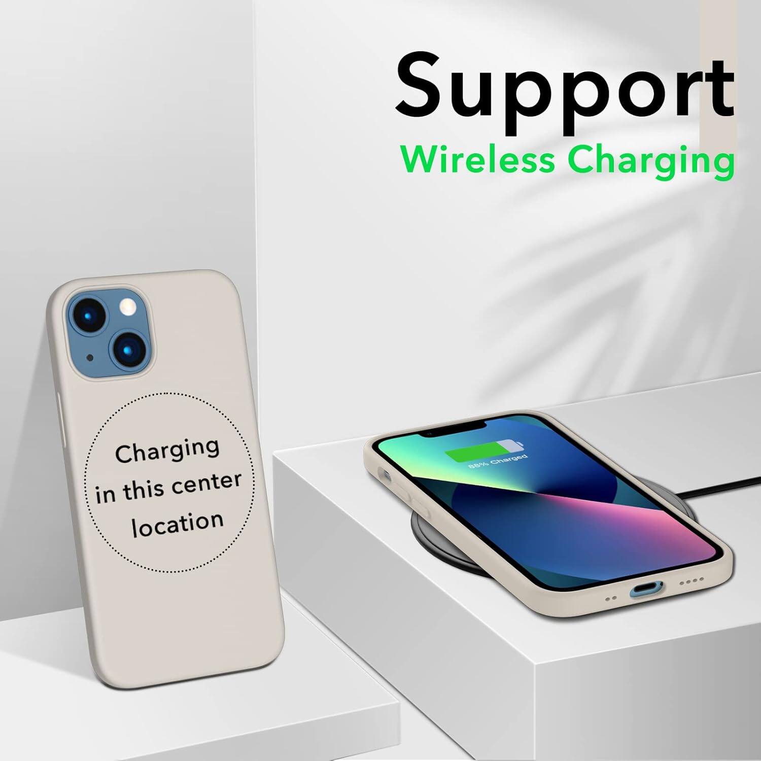 Support Wireless Charging Charging in this center location