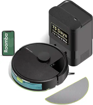 Roomba Robot I Roomba 75 Days Auto-Emptying 2 in 1 Vac & Mop