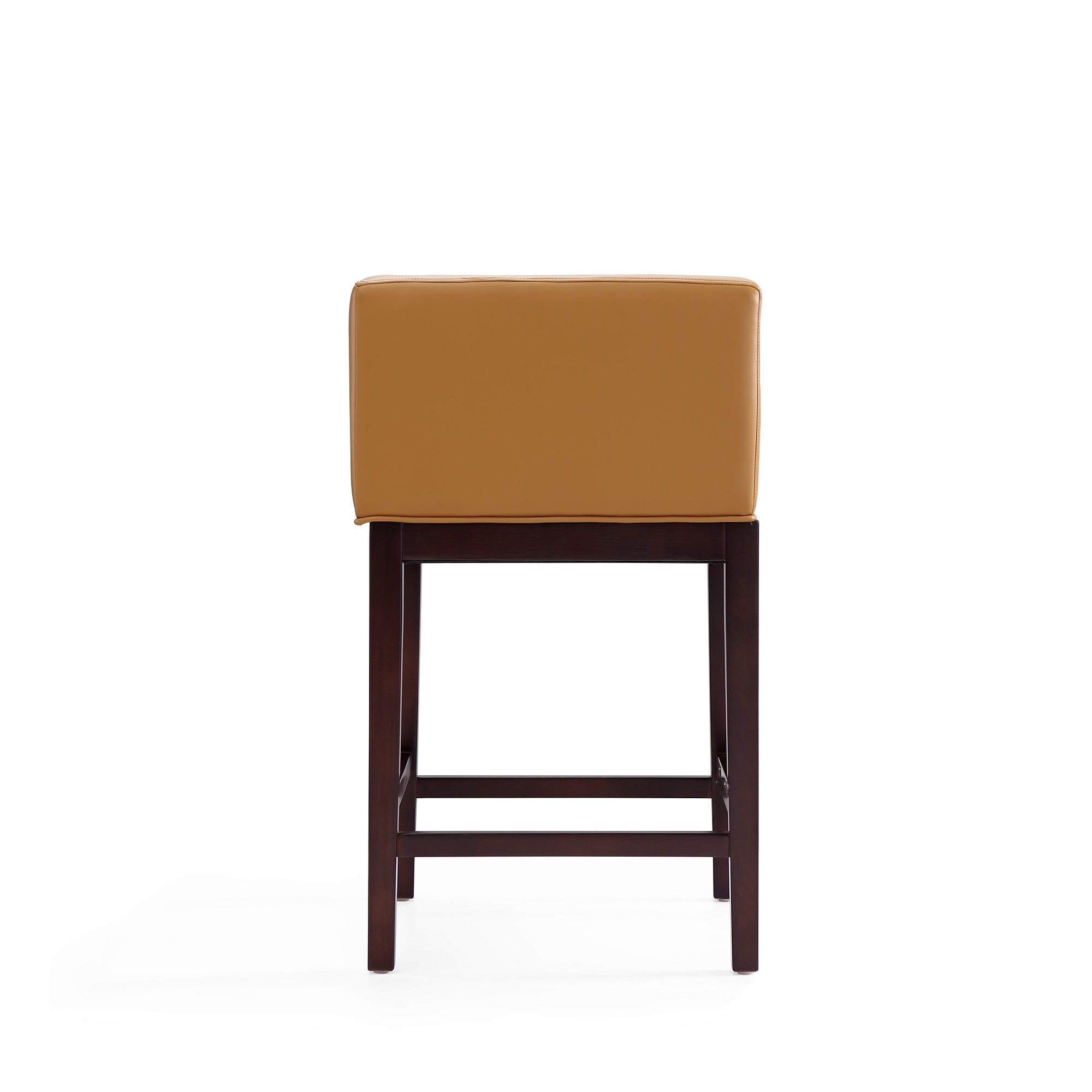 Alt View 3. Manhattan Comfort - Kingsley Mid-Century Modern Wood Upholstered Counter Stool - Camel.