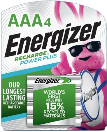Energizer - Rechargeable AAA Batteries (4 Pack) 800 mAh Triple A Batteries