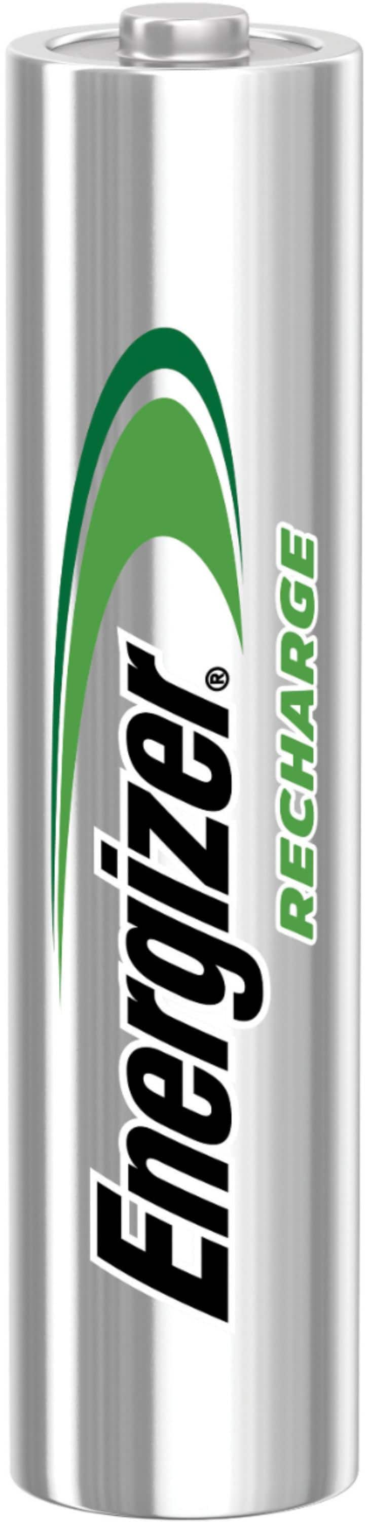 Alt View 11. Energizer - Rechargeable AAA Batteries (4 Pack) 800 mAh Triple A Batteries - Silver.