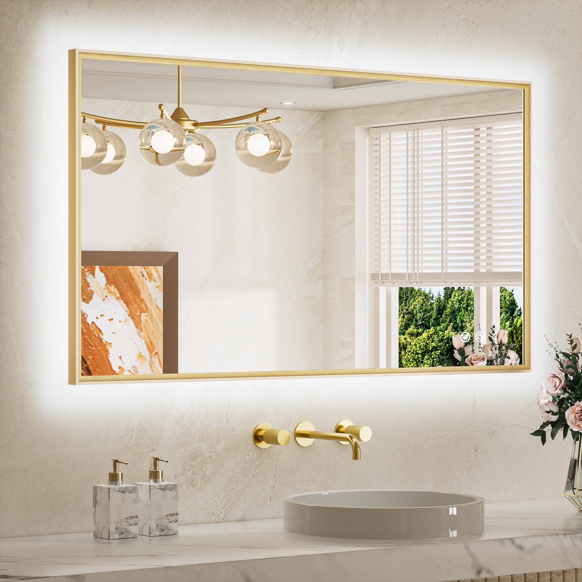 Brushed Gold 24"L x 40"W