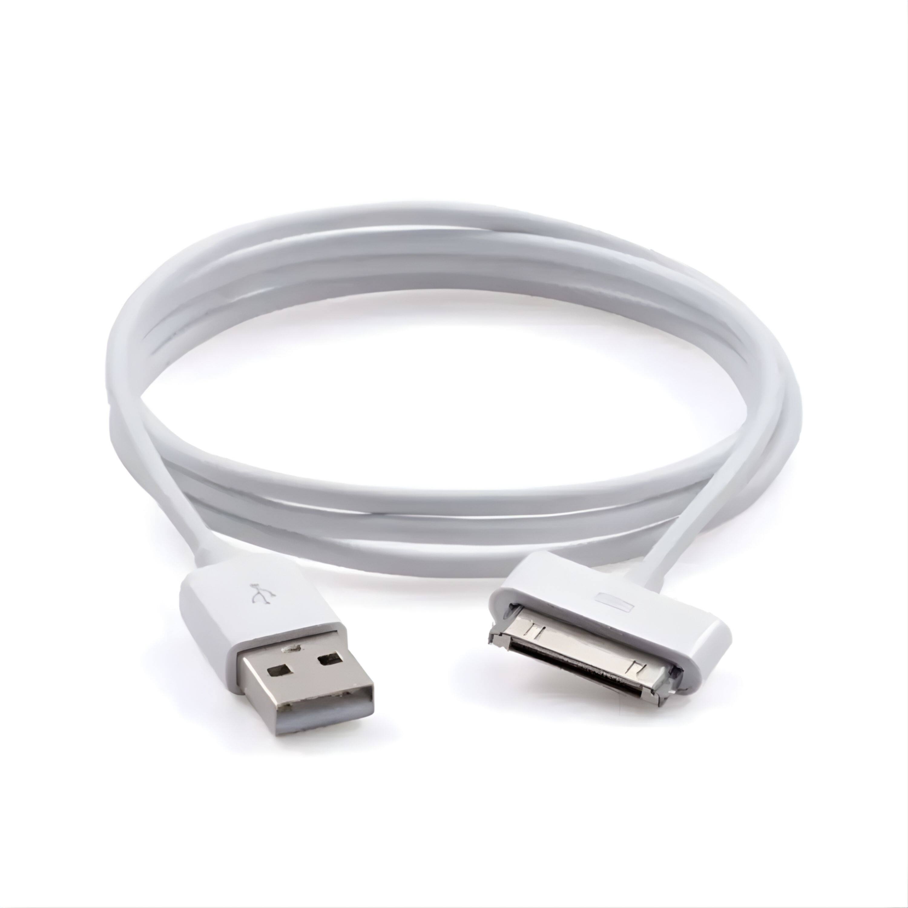Front. Kitcheniva - 30 Pin USB Charging Cable 3Ft for iPhone 4 4S and iPod Devices - White.