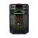 Front. QFX - Bluetooth Rechargeable Speaker with Smart APP Control and LED Lights - Black.