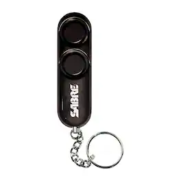 Sabre - PA-01, 120dB Personal Alarm With Key Ring, Audible Up To 1,280 Feet - Black