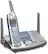 Angle Standard. Panasonic - 2-Line 2.4GHz Expandable Cordless Phone - Silver.