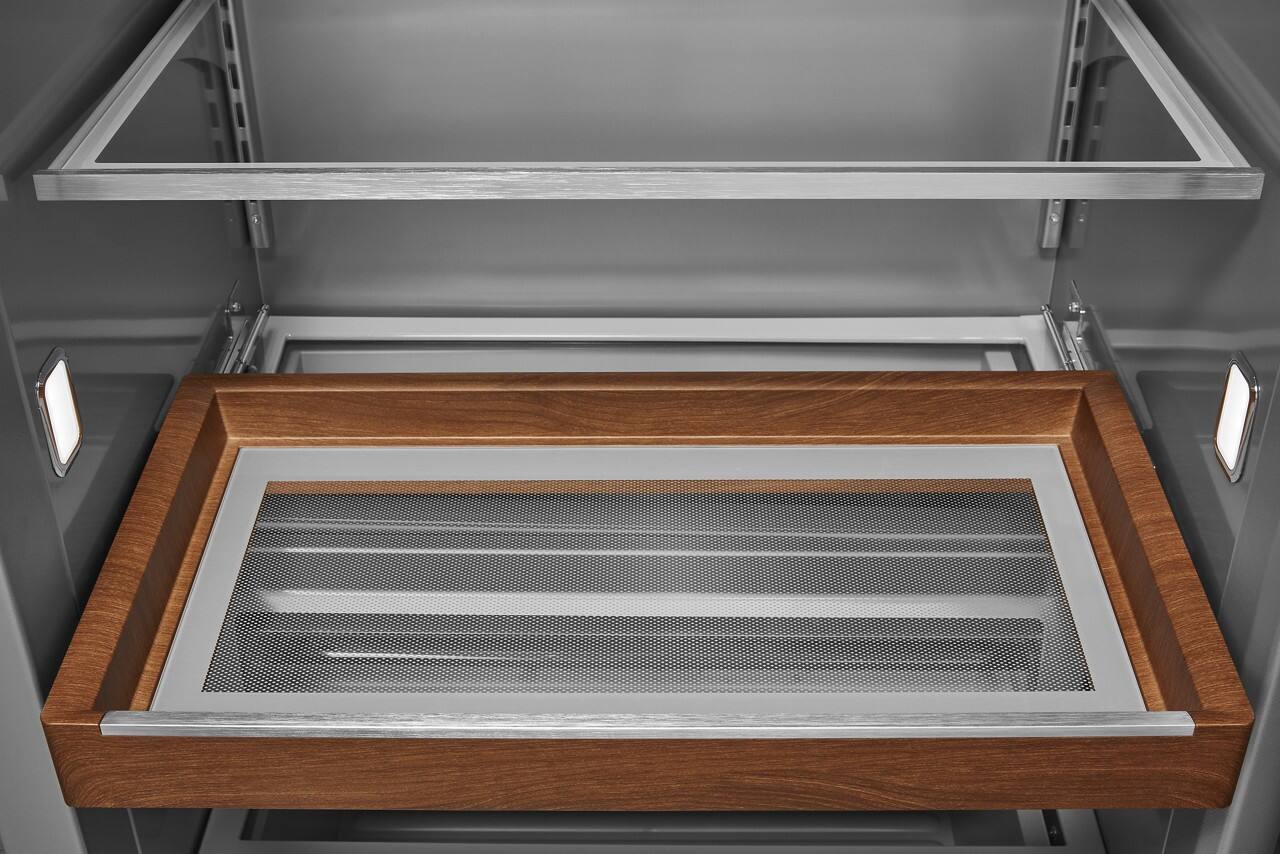 Alt View 22. KitchenAid - 20.8 Cu. Ft. Side-by-Side Refrigerator with Ice and Water Dispenser - Stainless Steel with PrintShield Finish.