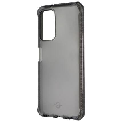 Front. Itskins - ITSKINS Spectrum // Clear Series Case for Samsung Galaxy A03s - Smoke - Black.