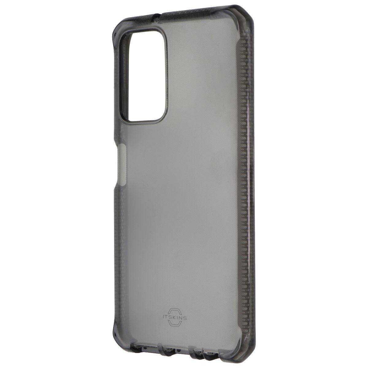 Front. Itskins - ITSKINS Spectrum // Clear Series Case for Samsung Galaxy A03s - Smoke - Black.